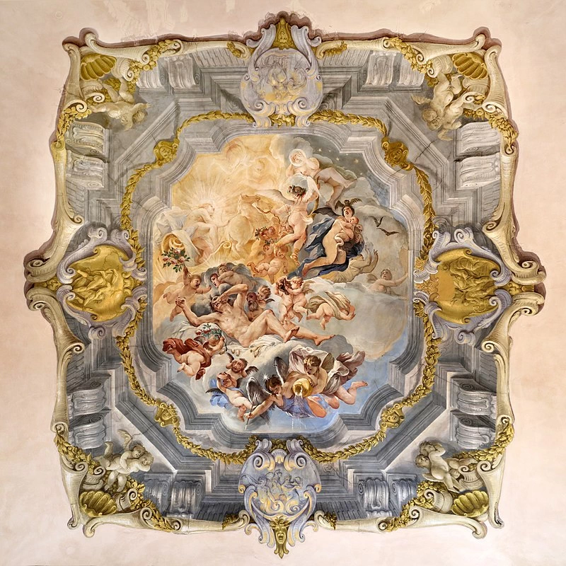 Palazzo Tolomei - Biffi, trionfo di Apollo e il sole